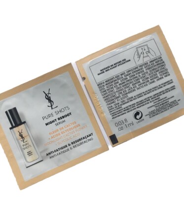 2x YSL Yves Saint Laurent Pure Shots Night Reboot Resurfacing