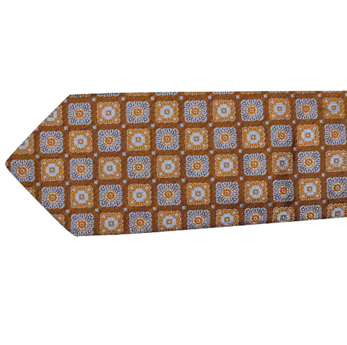 Barneys New York Tie Silk Jacquard Geometric Floral Made in Italy Polka Dot Chic - Picture 6 of 8