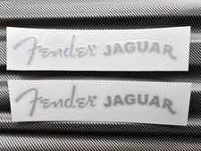 2 Pezzi Adesivo Autoadesivo Fender JAGUAR Basso Chitarra Testata Vinile Serigrafia