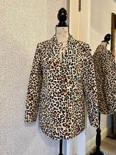 Gallery Leopard Print Blazer (size 10)