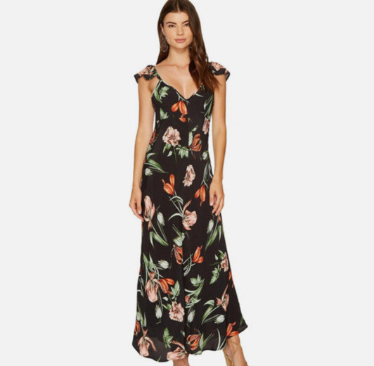 astr the label dresses ASTR The Label Morrigan Ruffle Trim Halter Dress