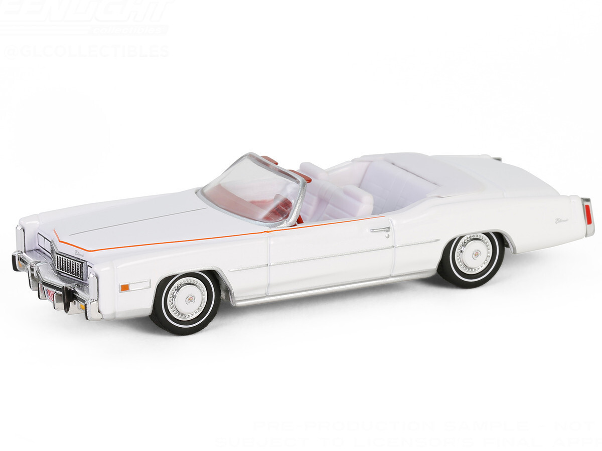 Greenlight 1976 Cadillac Eldorado Convertible White 1/64