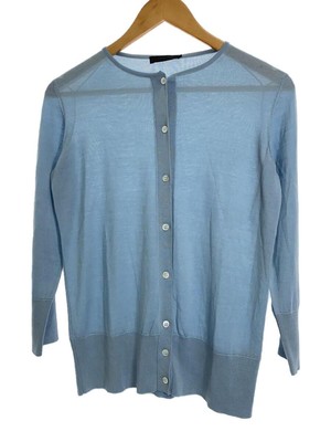 THE ROW CARDIGAN HIGH GAUGE WOOL SILK (THIN S BLUE) Used