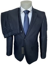 Confitalia men's dress, blue striped DROP 7, 2 button jacket, 70 discount.