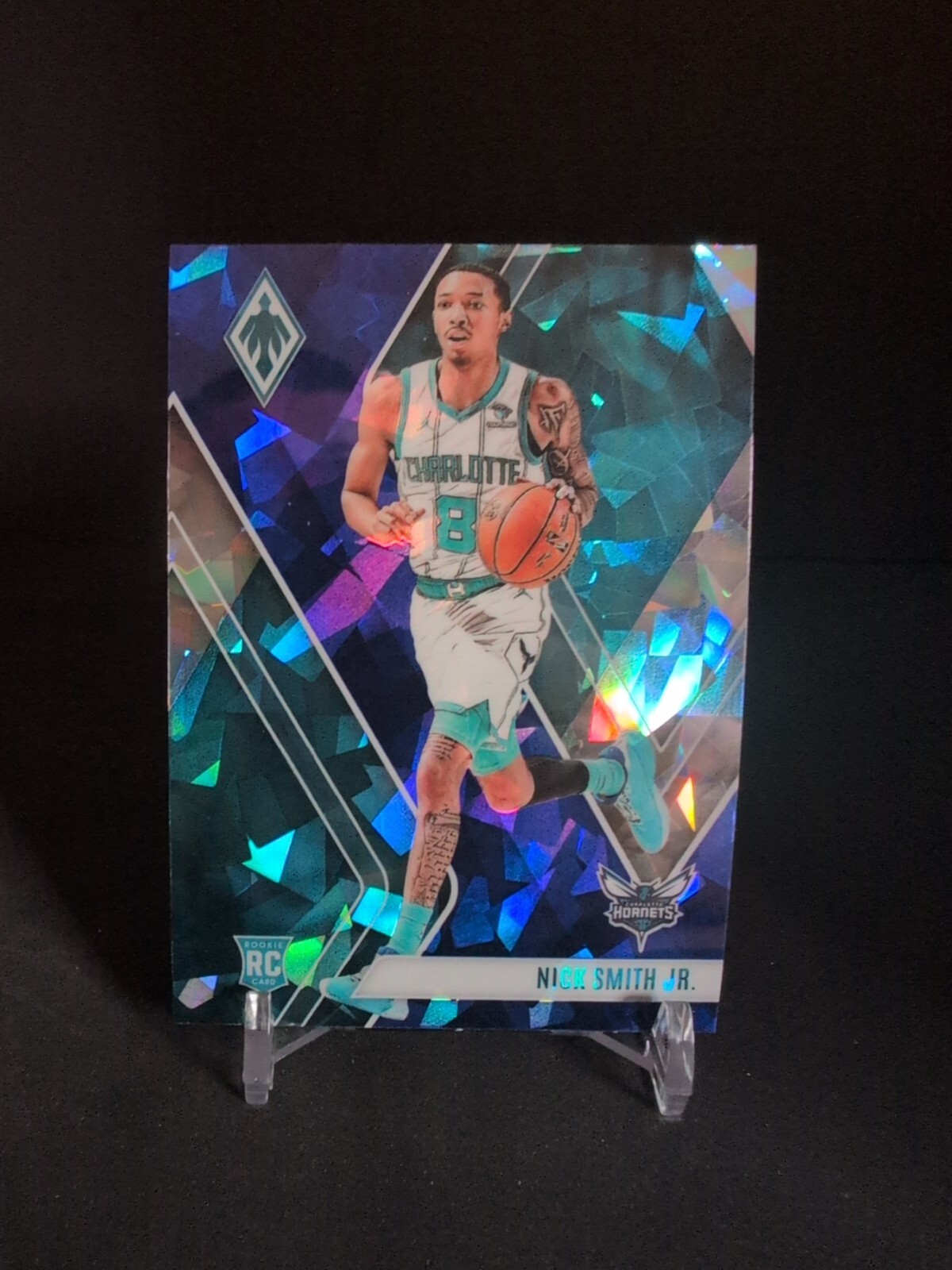 Nick Smith Jr 2023-24 Phoenix Blue Cracked Ice #255 Rookie RC Charlotte Hornets