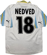 maglia calcio vintage SS Lazio Puma Cirio 1999 2000 Scudetto NEDVED FAN version