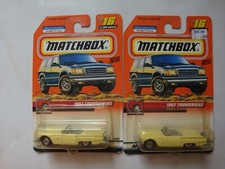 (2ct) Matchbox *** '57 FORD THUNDERBIRD'S *** 2000 Treasure Hunt Release !!!