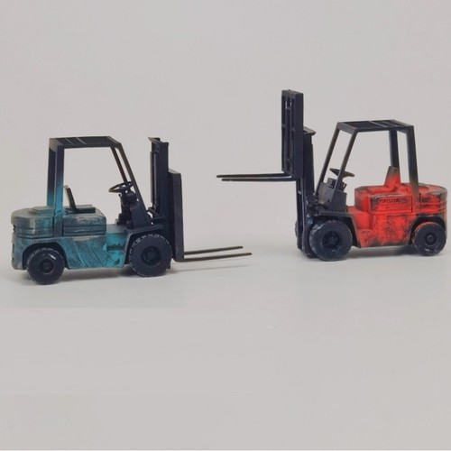 Diorama 1/:64 Carrello elevatore meccanico modellino auto officina riparazione scena accessoriKH - Foto 9 di 22