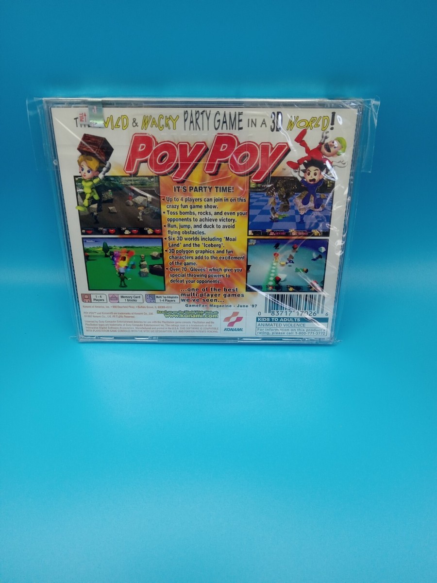 Poy Poy Ps1 (Sony PlayStation 1, 1997) New Factory Sealed Rare