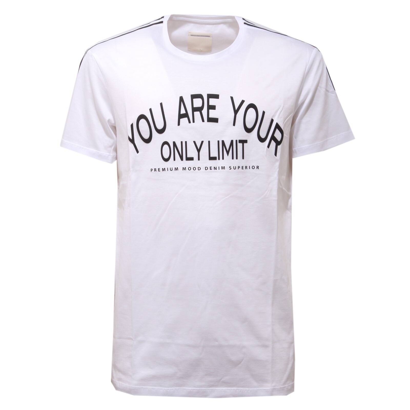 2933AC мужская белая хлопковая футболка maglia uomo PREMIUM MOOD DENIM SUPERIOR