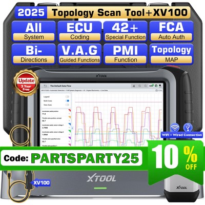  XTOOL IP919 + XV100 KFZ OBD2 Diagnosegerät Scanner Alle System ECU Codierung DE