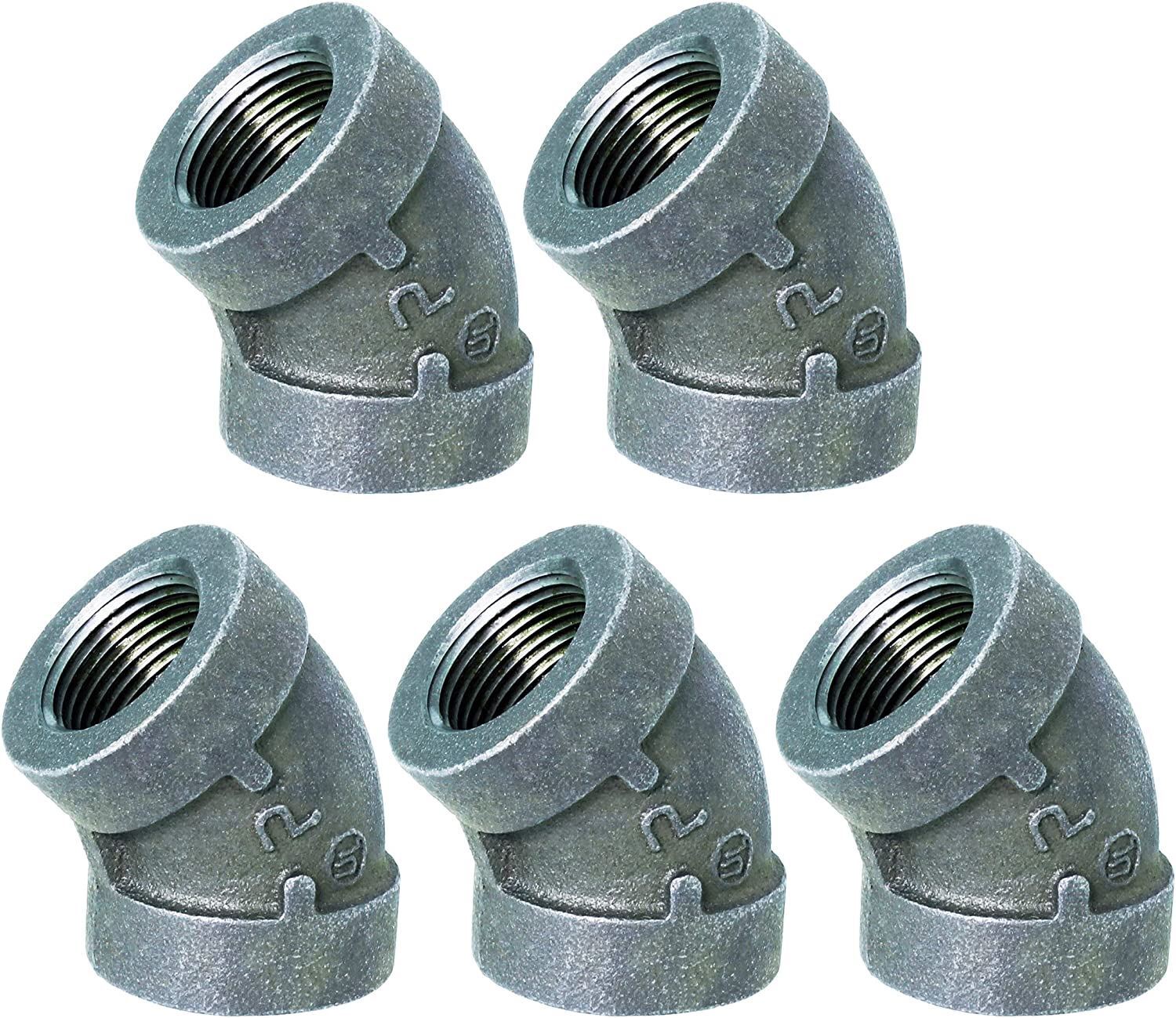 300LB XH Malleable Iron 2" FIP Elbow 45 Degree, Galvanized Pipe Fitting