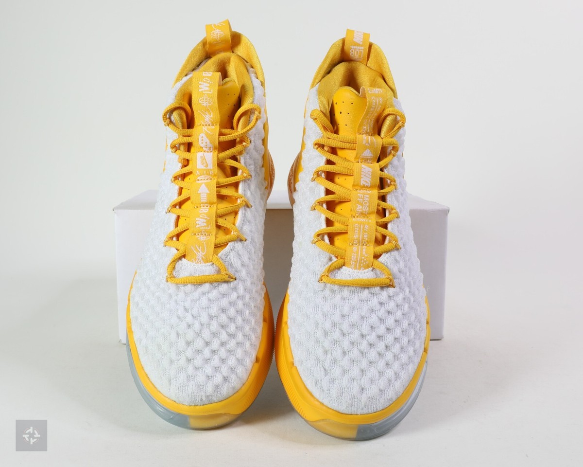 NEW Nike AlphaDunk TB Promo White Yellow Men\'s Size 17 (CN9491-701) (No Box) Nike AlphaDunk TB Promo White Yellow Athletic Shoes Men main image 3