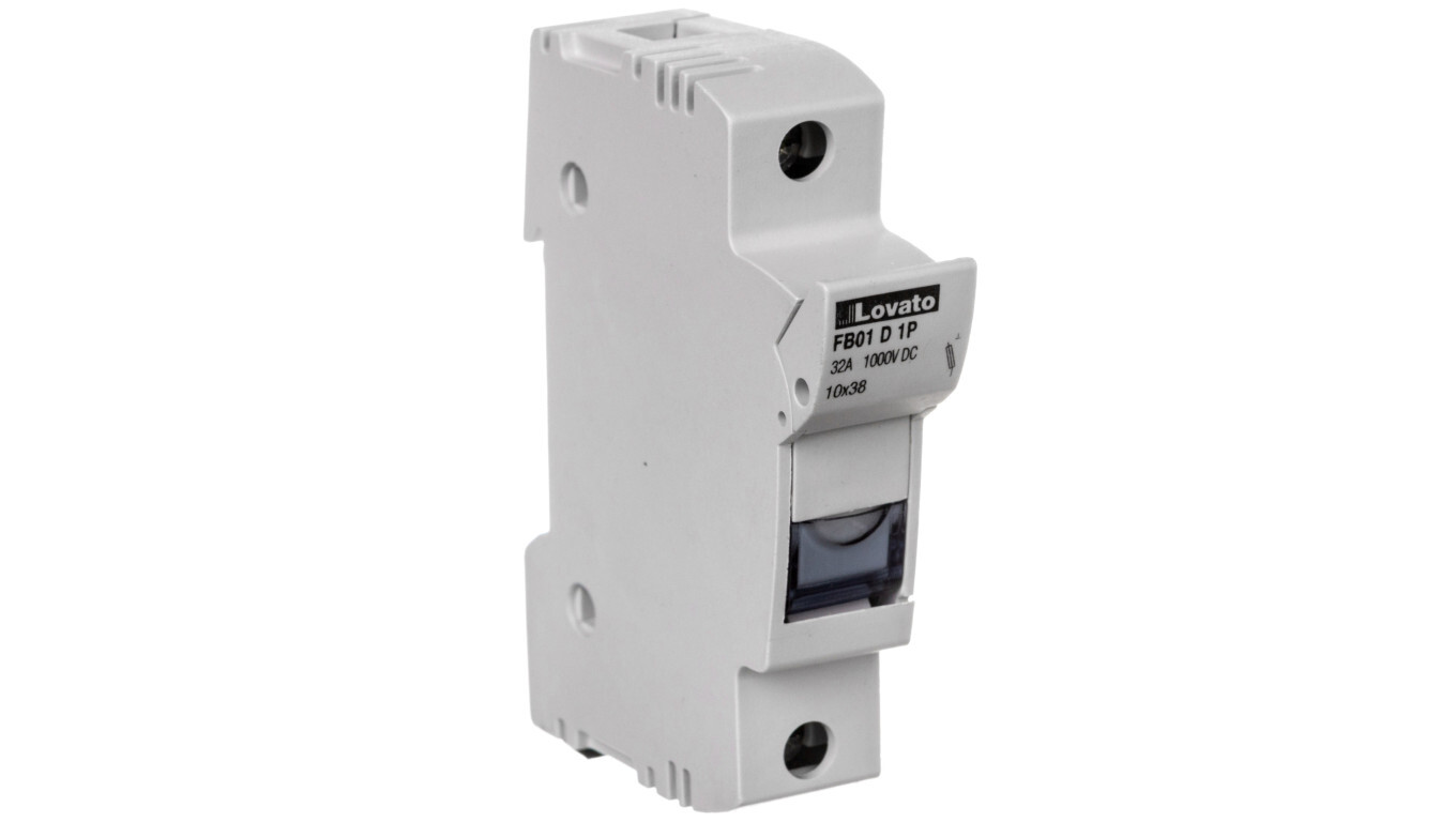 DC fuse base PV 1P 32A 1000V 10x38mm FB01D1P /T2UK
