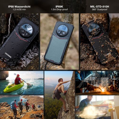 DOOGEE DK10 Dual 5G Outdoor Smartphone 32GB + 512GB / TF 2 TB Android 13 120Hz Telefon komórkowy - Zdjęcie 8 z 8
