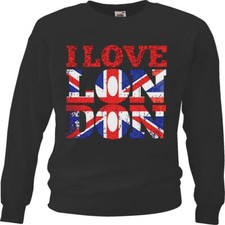 Sweatshirt I LOVE LONDON NEW YORK CITY AMERIKA CALIFORNIA USA ROUTE 66