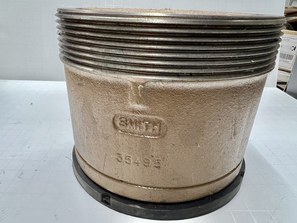 Jay R Smith 4” Cast Iron Clean Out 35495 W/Cast Cap Plug- New/ Open Box ...