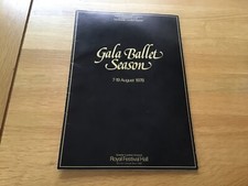 GALA BALLET SEASON at Royal Festival Hall 1978, Margot Fonteyn, Natalia Makarova