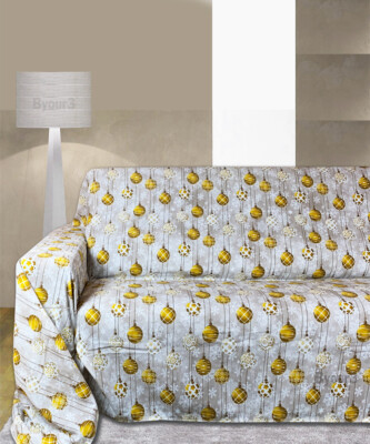 Copridivano 2 Posti 180x280 Cm | Telo Universale Antimacchia | Tessuto Poliestere | Grigio Scuro | Lavabile In Lavatrice