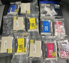 Genuine Epson 126 Black Color Ink Cartridge Lot WF3540 WF7010 WF7510 WF7520