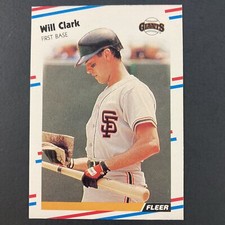 Will Clark 1988 Fleer Card #78 MLB San Francisco Giants