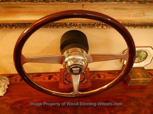 Cadillac NARDI Wood Steering Wheel Fits 1969 - 2004 Tilt Column Dark 15" NEW - Picture 14 of 24
