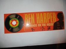 2003 BEN HARPER Diamonds On The Inside US Promo Only 10 inch Wide Sticker Set