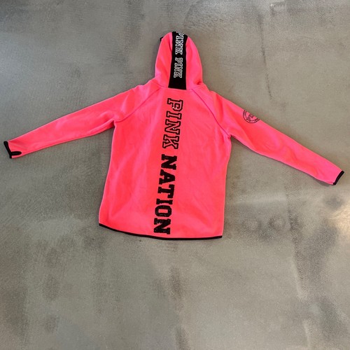 Victoria’s Secret Pink Nation 2015 Fashion Show Asym. Zip-up Sequin Hoodie L - Picture 5 of 6