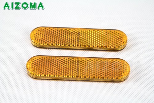 2X Universal Warning Reflector Reflective Stickers For Motorcycle ATV Car Truck - Picture 4 of 10