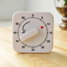 1 Kitchen Timer 60 Minute Timing Bell Alarm Sound Home Baking Cooking Mechanical