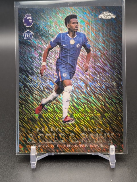 2026 Topps Chrome EPL Estêvão Cold and Rainy Night Estevao RC SSP Case Hit