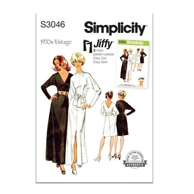 Schnittmuster Damen Vintage 70er Simplicity S3046 Gr. 46-54 Schärpe