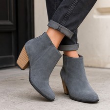 ECCO SZ 42 11-11 1/2 Shape 55 Western Suede B...