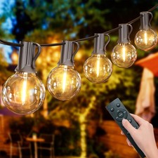 Yuusei LED String Lights Remote Control, 50Ft/15M Festoon Lights Mains Powere...