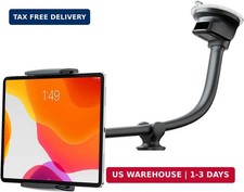 Tablet Car Mount Windshield Dashboard, Suction Cup Long Gooseneck Tablet Holder