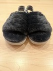 Koolaburra by UGG Back-Strap Sandals Fuzz'n II Black 7 Platform Slides Slippers — photo 6