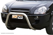 Frontbügel Edelstahl für Hyundai Tucson 2004 - 2014 76mm mit Gutachten