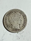 1912 Barber Dime 10C Circulated with Good Details