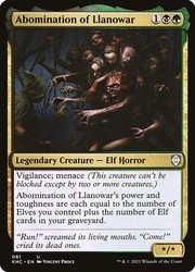 Abomination of Llanowar 81/135 Uncommon Commander: Kaldheim