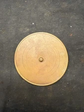 (N6) Antique French Mantle Clock Large Size Brass Back Door Rear Bezel Part Japy