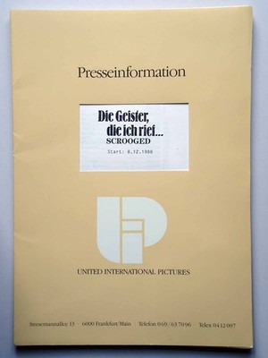 Die Geister die ich rief - Bill Murray - Karen Allen - John Glover - Presseheft