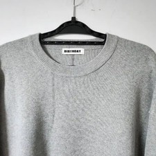 Unisex BIRTHDAY Gray Knit Sweater - Brand New