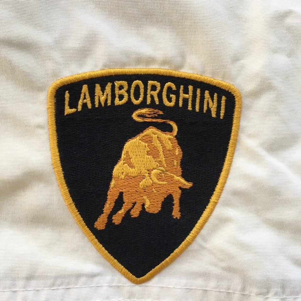 Chaqueta blanca RARA para hombre B&C Lamborghini Racing Motorsport talla L Foto 4 de 4