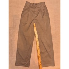 Urban Outfitters Trousers Women Small Tan Good Pleated High Waist Wide Leg