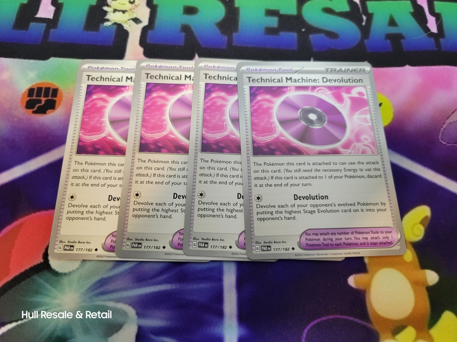 4x Technical Machine Devolution 177/182 x4 - Paradox Rift - Pokemon - Playset NM