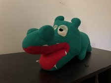 RARE Vintage Alligator Crocodile Plush - 80s 90s Stuffed Animal One of a Kind