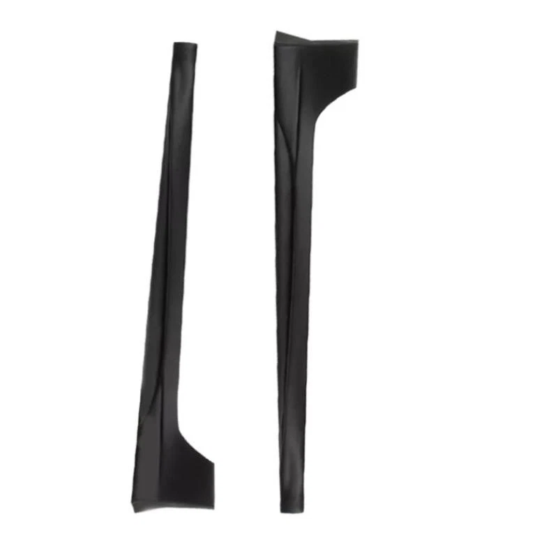 For Nissan Sentra 2013 to 2019 2Pc JDM Style Add-On Side Skirts Body Kit Black - Image 3 of 4