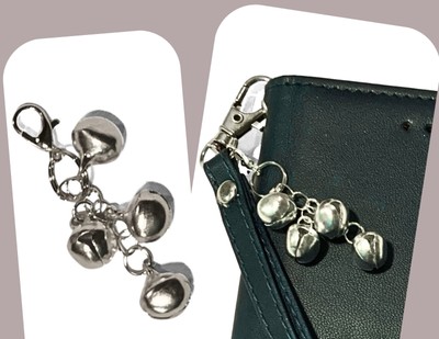Dainty Clip-On Bell Charm for Purse,  Phone, Keychain, Car, Journal, Anywhere.