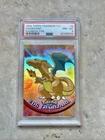 PSA 8 1999 Pokemon Topps TV CHARIZARD Rainbow Foil #6