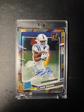 🔥Indianapolis Colts Josh Downs Rated Rookie Auto 2023 Clearly Donruss RC #02/18
